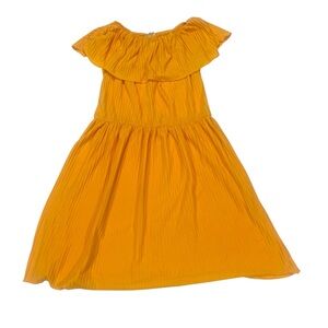 Zara Yellow Ruffled Off-the-Shoulder Sundress